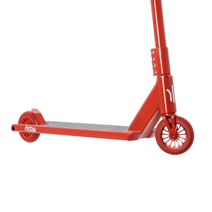Trottinette freestyle - AZTEK - Architect - Cardinal Red - Aluminium aéronautique - Maniabilité optimisée
