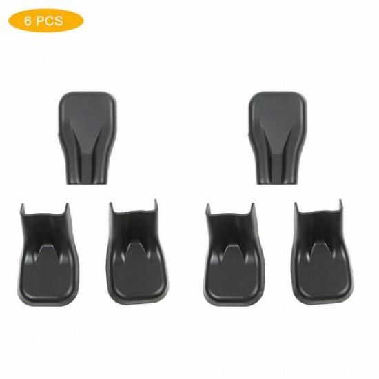 Vorder- und Rücksitzschrauben-Schutzabdeckung Schwarz für Jeep Wrangler JL JT 2018+