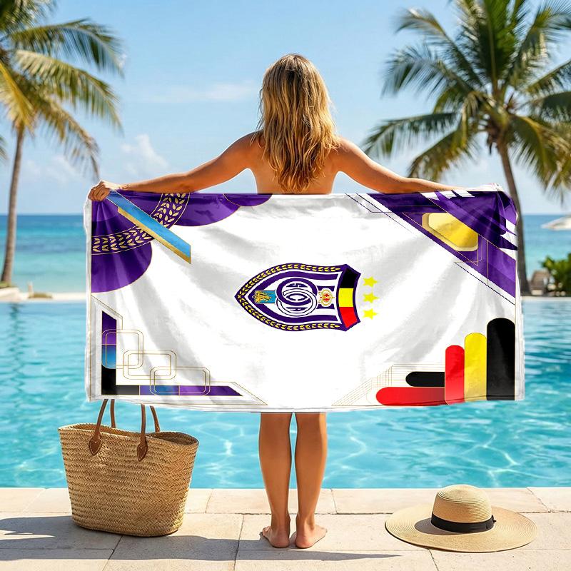 Anderlecht FC Druck Schnelltrocknendes Strandtuch Mikrofaser Saugfähig Tragbares Reise-Schwimmtuch