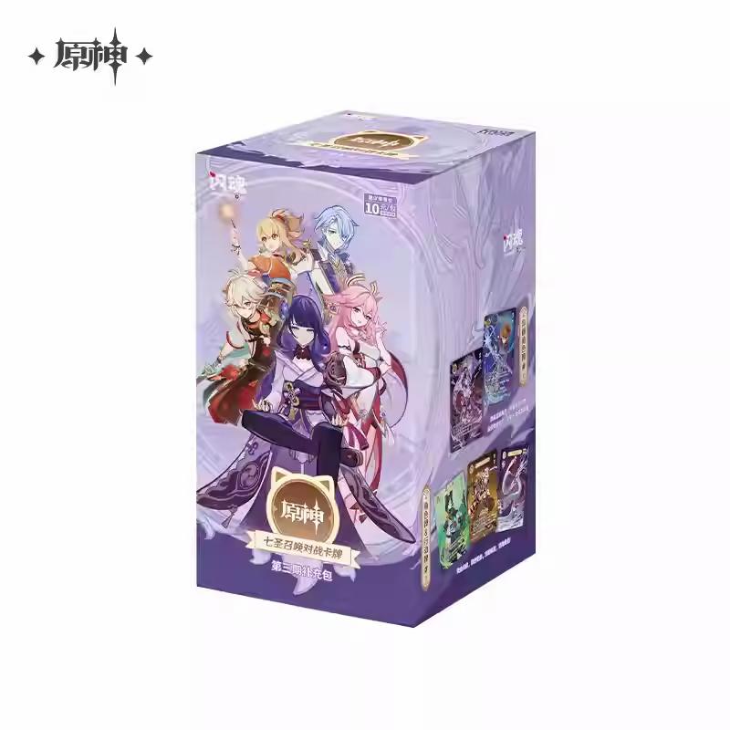Genshin Impact Card Vol.3 Genius Invokation Tcg Battle Card Anime Character Competitive Booster Activity Collection Cards In Stock