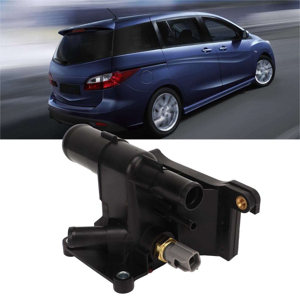 Engine Coolant Thermostat Housing Replacement  LF941517Z Coolant Water Outlet Flange High Strength for  3 5 6 CX-7