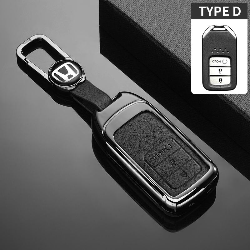 Car Key Case Cover Protection Shell For Honda Civic CRV HRV Accord Pilot Fit Freed Vezel Odyssey 2018-2022 EX EXL Smart Keyless