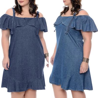 jean overall dress plus size