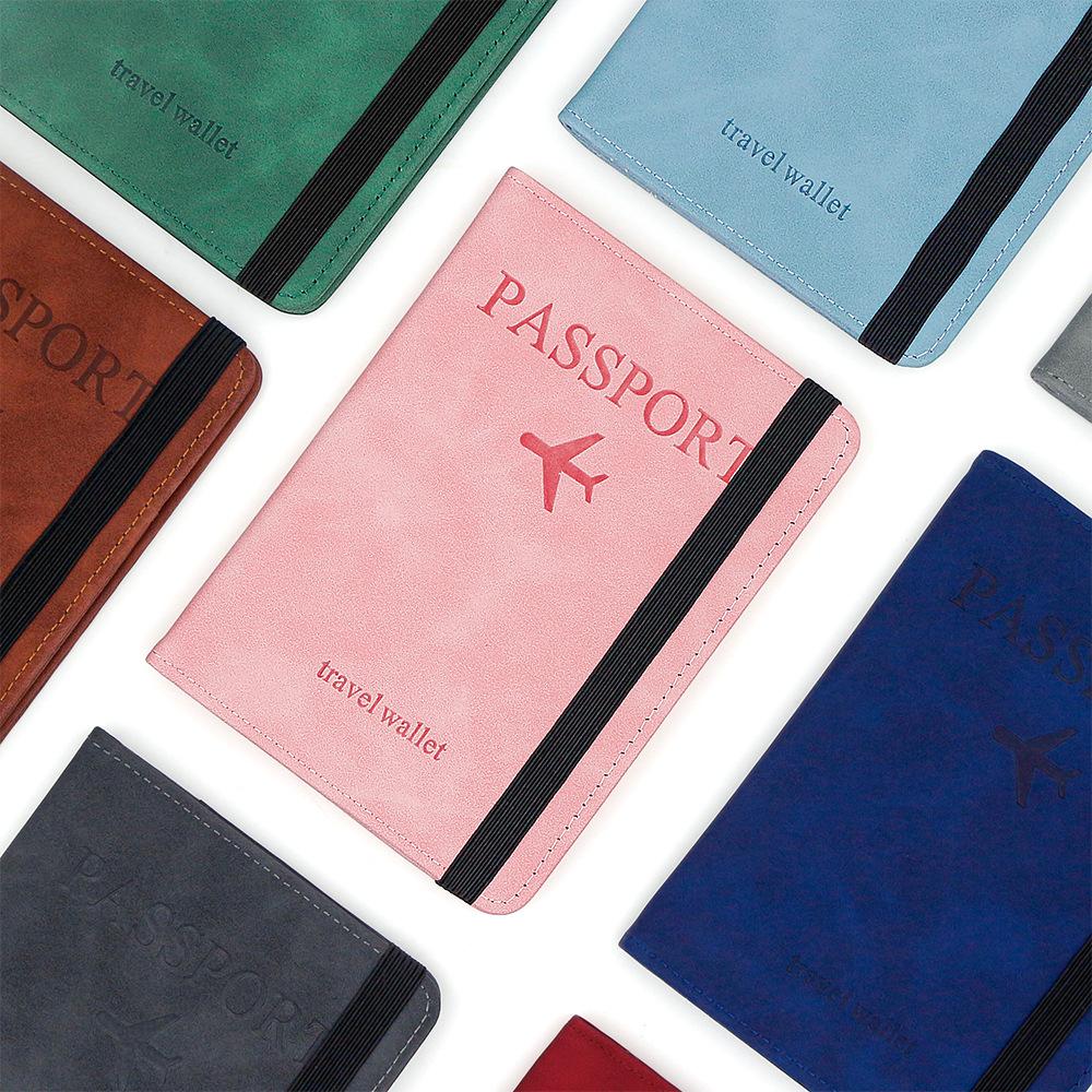 RFID-Blockierender Anti-Entmagnetisierungs-Reiseorganizer Kartenhalter, Reisepass-Etui, Kartenetui, Münzbörse