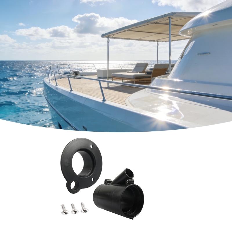 Outboard Motor Rigging Hose Flange Kit With Split Flange And Fuel Line Attachment For Marine Application