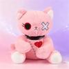 Funny Dark Cat Plush Toys Rich Expression Animal Doll Cute Emotional Support Pillow for Kids Girls Best Friend Gift for Birthday