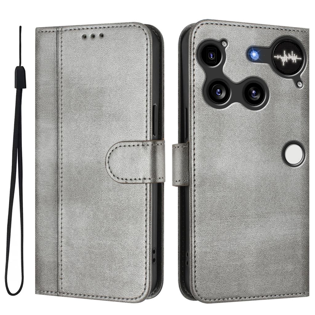 For Nothing Phone (3) 5G Cases Wallet Stand Retro Texture Leather Phone Cover with Lanyard