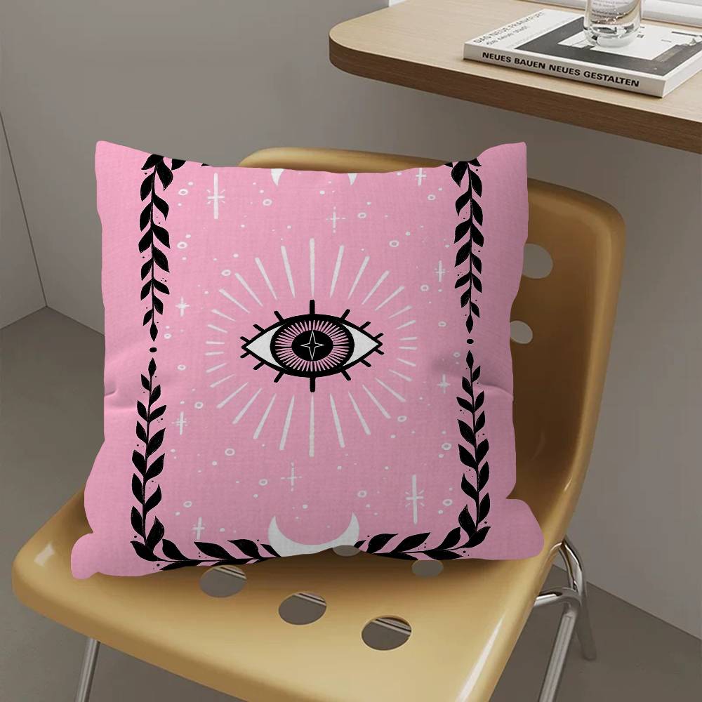 A-Abstract Eye Shapes Hand Moon Pillow Cover Sofa Cushion Cover Home Room Decoration Children Gift
