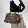 Millennium Hot Girl Vintage Motorkářská Taška přes Rameno s Nýty a Třásněmi, Retro Crossbody Kabelka