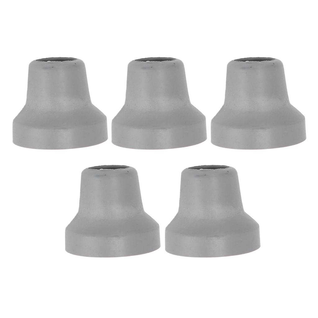 5Pcs Medical Crutch Tips Medical Crutch Tips 16mm Replacement Crutch Tips with Metal Gaskets for CanesGrey