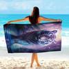 1pc Extra Large Bath & Beach Towel Quick-Dry Soft Microfiber,Tiger Jungle Design with Majestic White Tiger,Lightweight Oversized