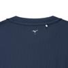 Mizuno New Model NaviDry Short Sleeve Dress Size M T-Shirt, U-Neck, Moisture-Wicking, Quick-Drying, Underwear, 32MAC196, Navy/White,