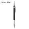 Black Tech Multi-Color 2.0mm Automatic Graphite Pencil with Replaceable Lead - No Sharpening Needed, Ideal for Drawing & Engineering