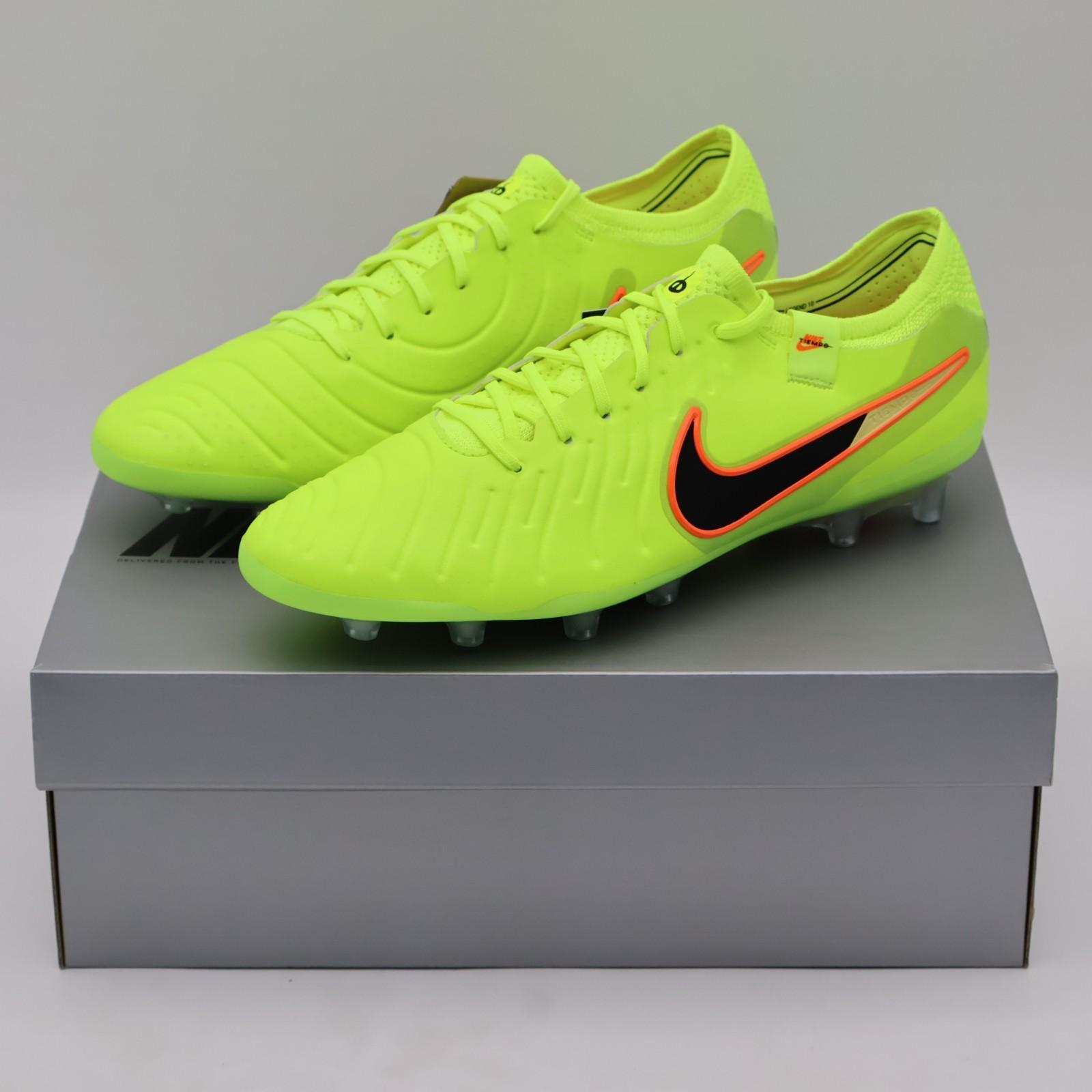 DV4330-701 Nike Tiempo Legend 10 Elite Вольт Черный (Мужской) 10