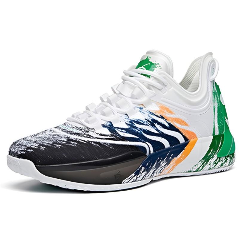 Anta GH1 Gordon Hayward Cushioning Anti-Slip And Wear-Resistant Low-Top Basketball Shoes Men's Black White Green Sneakers 112021103-2
