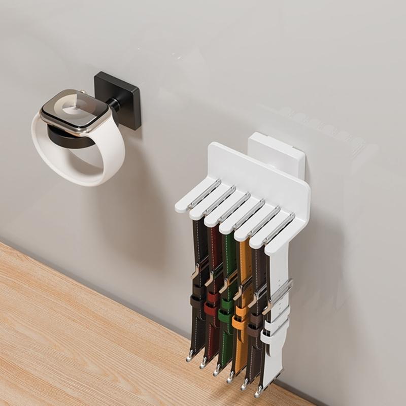 No Drill Wall Mounted Watch Band Holder Rack Universal Storage Organizers For Intelligent Accessories Quick Installation