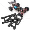 1 Pair Aluminum Alloy Front Swing Arm Spare Part Fit for WLtoys 144001 1 14 RC CarBlack