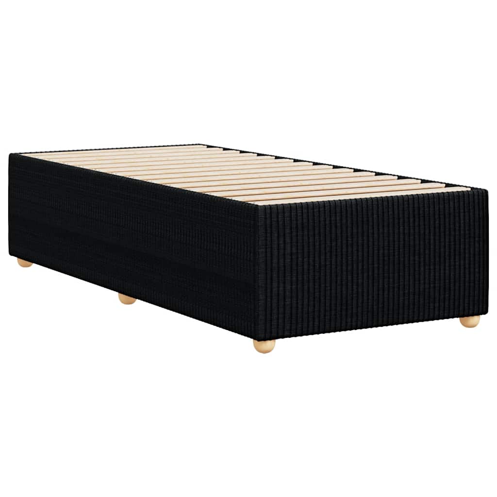 Bed Frame Without Mattress Black 90x190 Cm Fabric