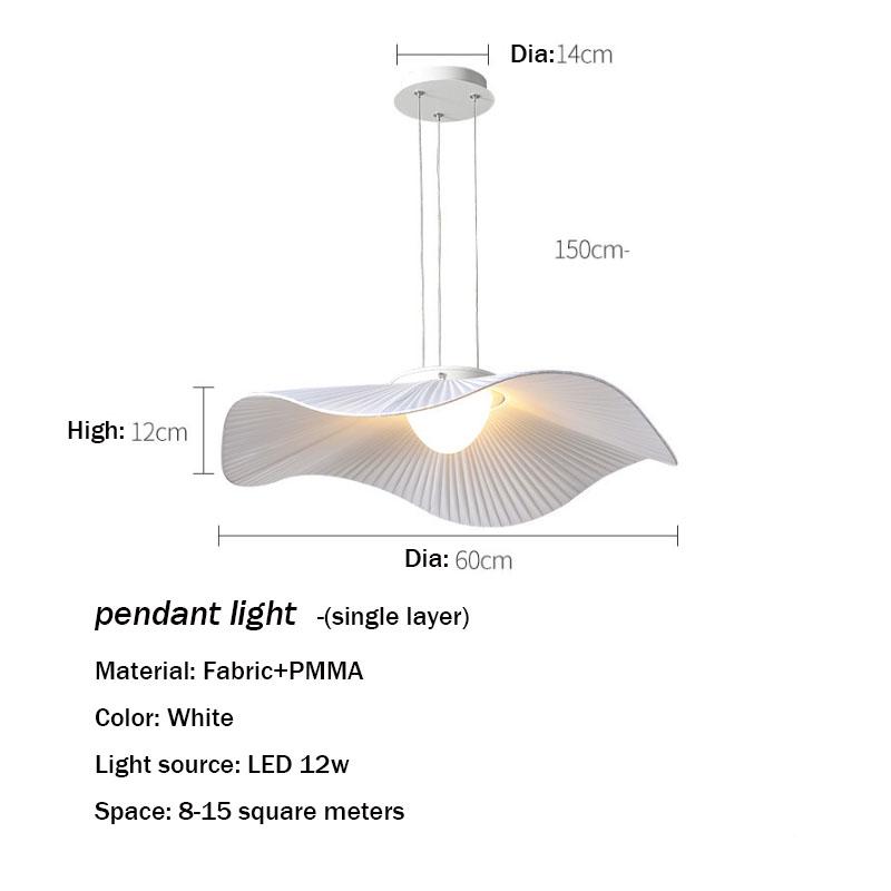 Nordic LED Lotus Leaf Lamp Modern Creative Room Lighting Decoration Dinning Table Chandelier Restaurant Pendant Lamps Lustre