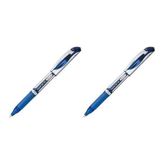 Pentel EnerGel Gel Ink Rollerball Pen, 0.7mm, Blue Ink, BL57-C