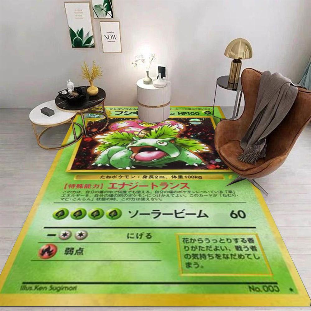

Anime Carpet Cartoon Living Room Bedroom Kitchen Sofa Table Balcony Rug Non-slip Washable Mat Exquisite Home Ornaments 50X80CM