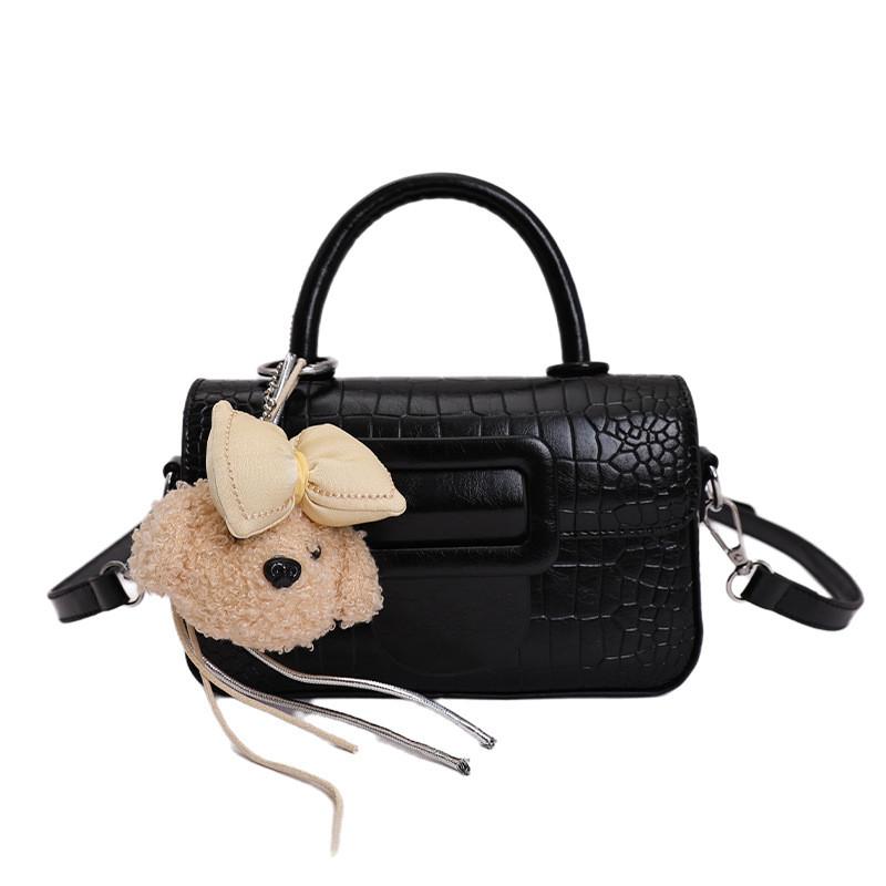 IELGY Crocodile Pattern Fashion Hand-Carrying Square Bag Summer Commuter Cross-Body Bag No Pendant