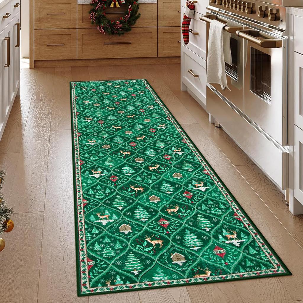 Christmas Decoration Floor Mats For Living Room Corridors, Dirt-resistant And Wear-resistant Carpets