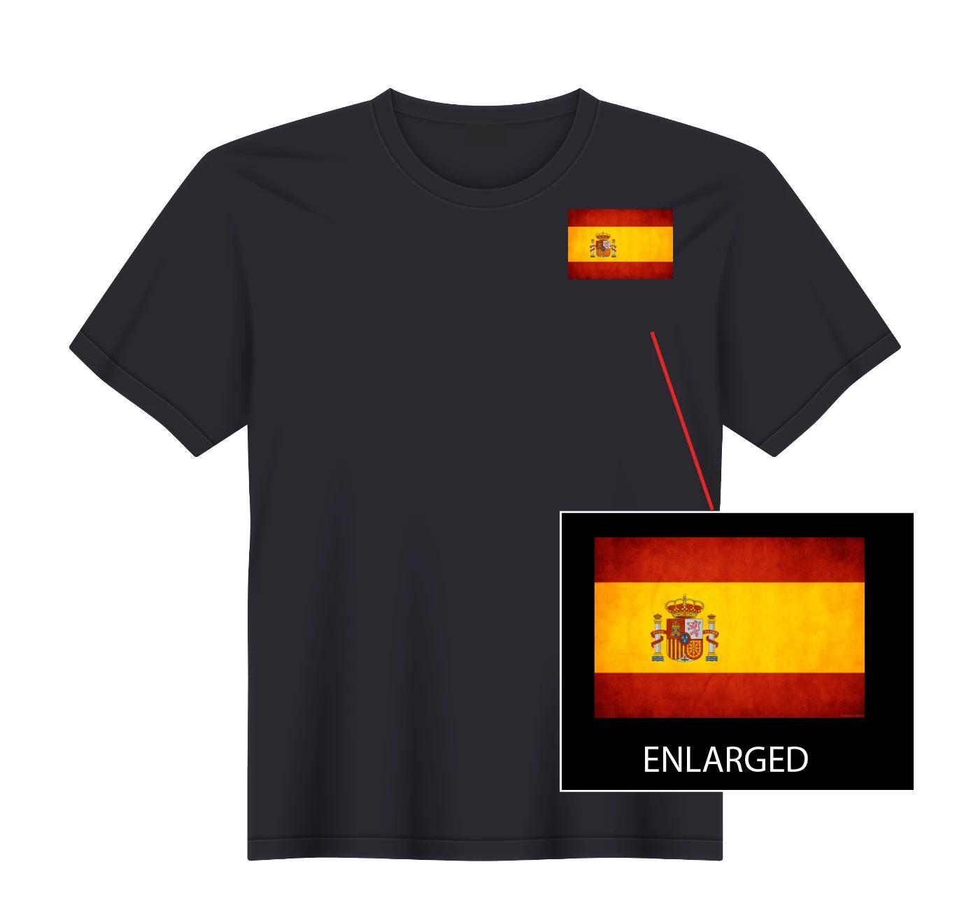 Испания Испанский флаг Мадрид Барселона Валенсия Футболка НОВАЯ S, M, L, XL S