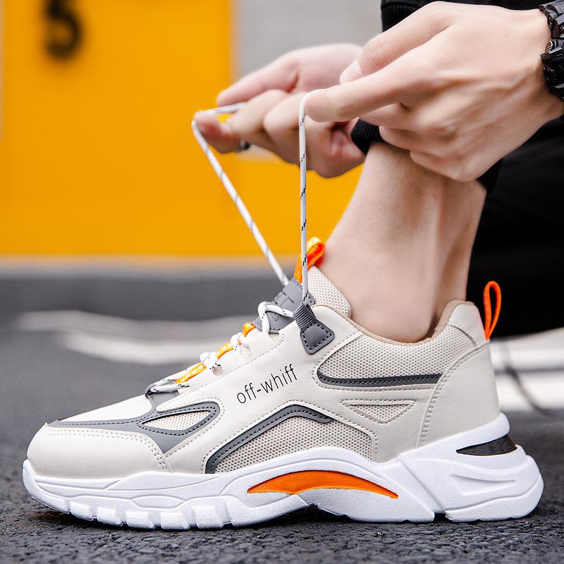 

Мужская обувь весна 2021 новая корейская версия прилив спортивная повседневная обувь для скейтборда дышащая для бега ins папины приливные туфли лето 39