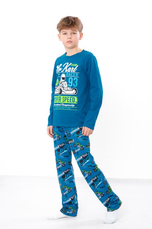 

Піжамний комплект – Зручний підлітковий нічний одяг для хлопчиків, М яка тканина, Будь-який сезон, 6347-002-33-1 HC 140 м яч синього кольору