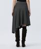 Teulimingbeodeu Pleated Asymmetric Skirt [ Gray ]