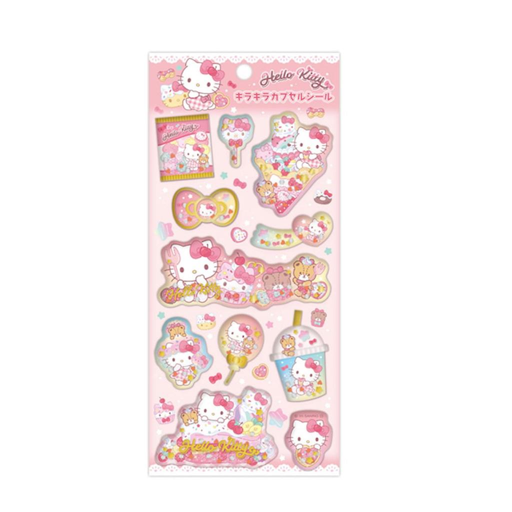 K Company Sanrio Characters Sparkly Capsule Stickers 2 Hello Kitty SAC-KCP2-KT