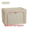 Foldable Storage Bin With Handles For Bedroom Organization And Clothes Closet Use