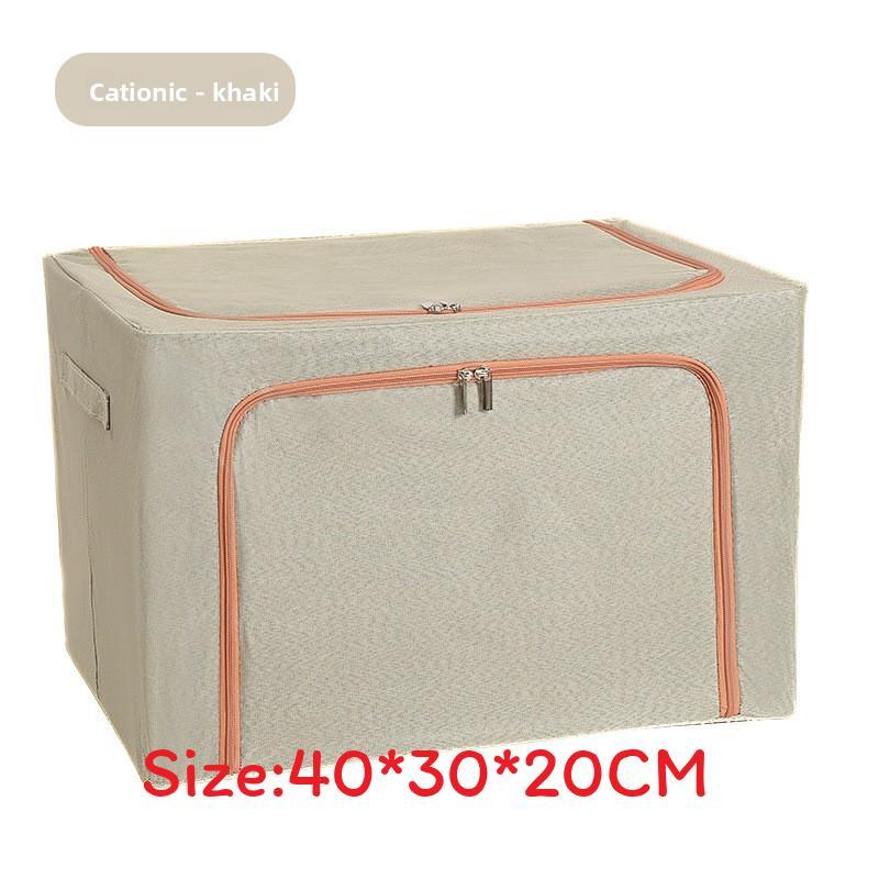 Foldable Storage Bin With Handles For Bedroom Organization And Clothes Closet Use