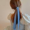 Polka Dot Ribbon Braids Headband Plaid Long Neck Scarves Light Blue Series Hair Band  Wedding