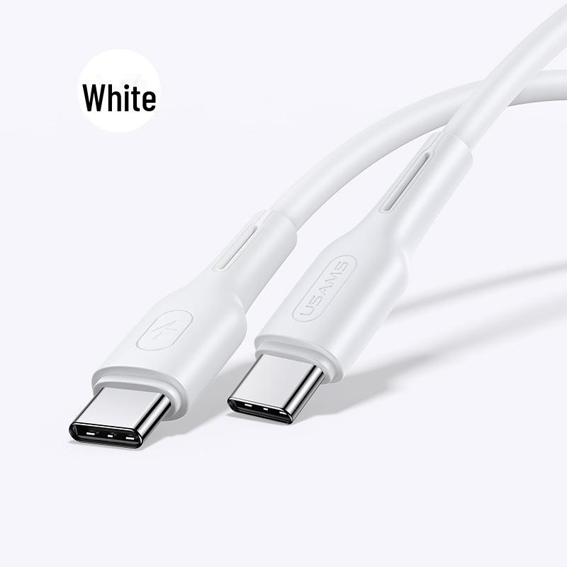 

Кабель для зарядки Youshengshi PD100W Type-C для Xiaomi и Huawei: Быстрая зарядка и передача данных для ноутбуков и телефонов Type-C to Type-C белый