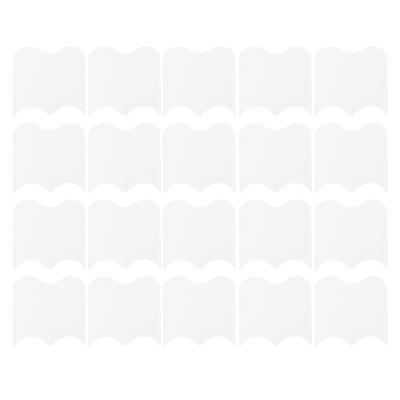20PCS Interlocking Landscaping Edging Kit Weatherproof Garden Landscape Edging Border Hammer In Lawn Edge White
