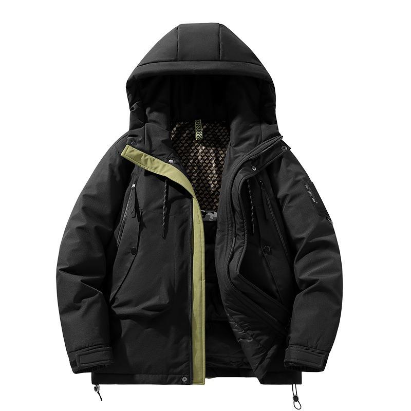 Winter Trendy Outdoor Jacket Down Jacket Trendy Loose Casual Hooded Multi-bag Couple Jacket
