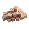 100pcs Unfinished Blank Mini DIY Wooden Square Solid Cubes for Woodwork Craft