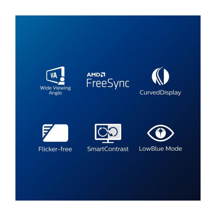 Écran LED - Philips - 322E1C/00 - 80 cm - Full HD - Mat Noir - 4 ms