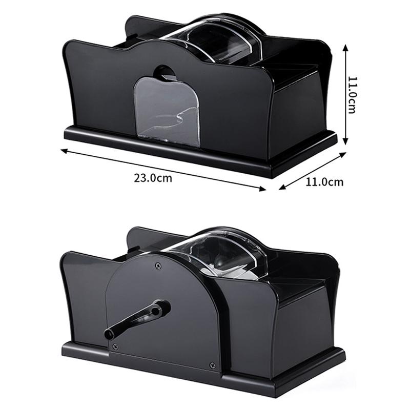 

Простая в использовании ручная машинка для тасования карт на 2 колоды - Идеально подходит для покерных посиделок, Премиальная ручная машинка для тасования карт для покера