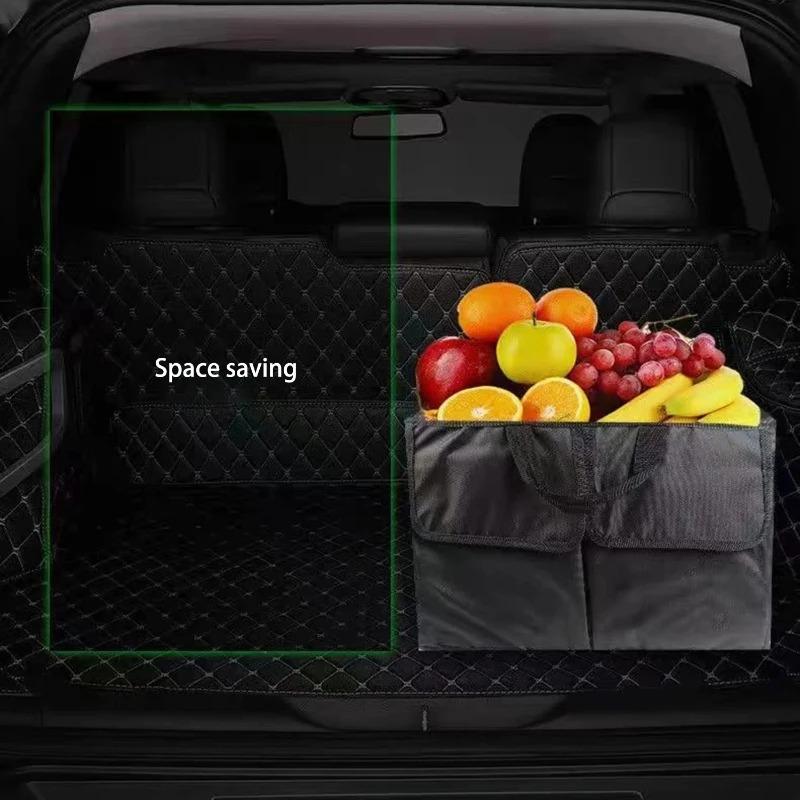 Automotive Accessories Storage Box - Big Capacity Collapsible Car Trunk Cargo Case, Repair Tools Holder Universal Auto Organizer
