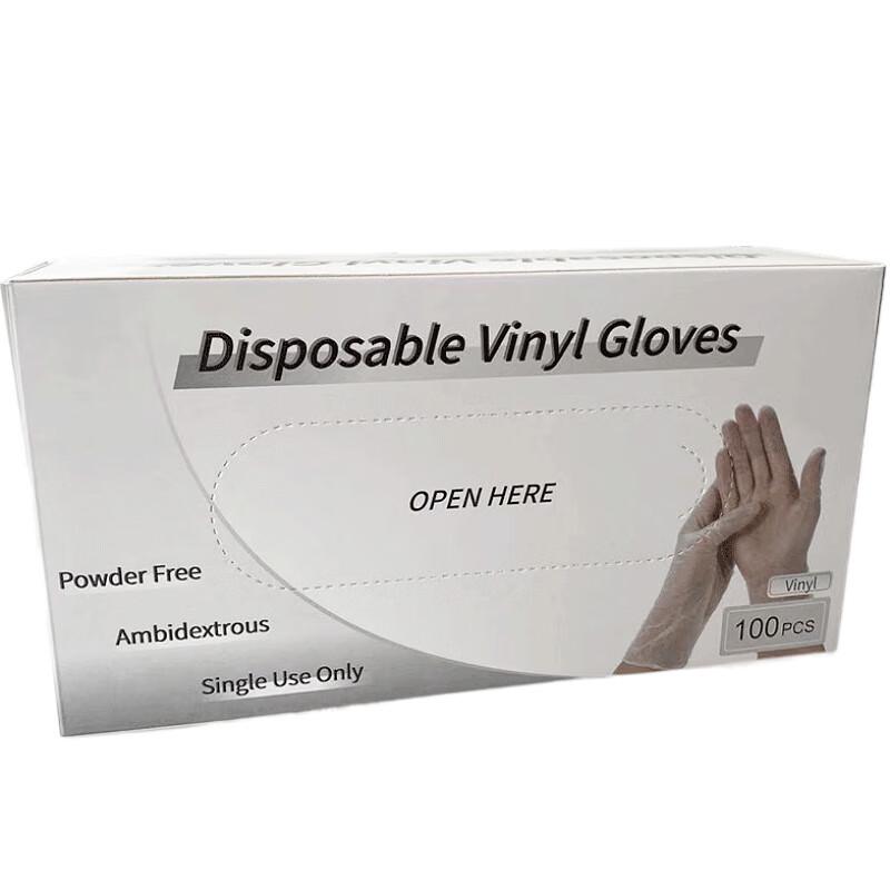 MY002 Виниловые одноразовые перчатки S