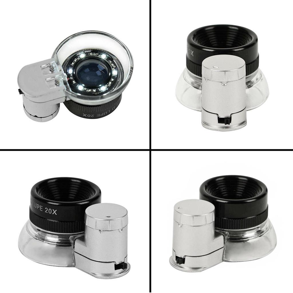 Buy Led 20Xtriplet Jewelers Eye Loupe Magnifier Magnifying Glass
