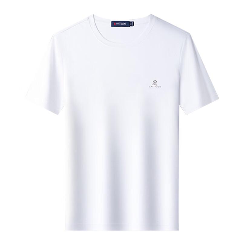 T-shirt da uomo MONTAGUT in cotone ad ammoniaca liquida, resistente alle pieghe, girocollo
