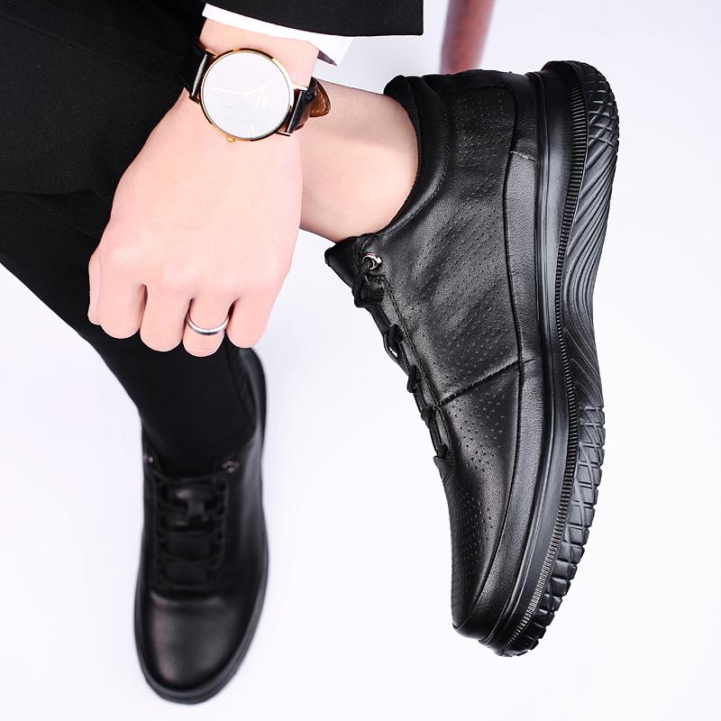 2024 Nová originální kůže Pánská obuv Móda Ležérní Tenisky Divoké ploché boty Lehká Prodyšná Neklouzavá deska Boty