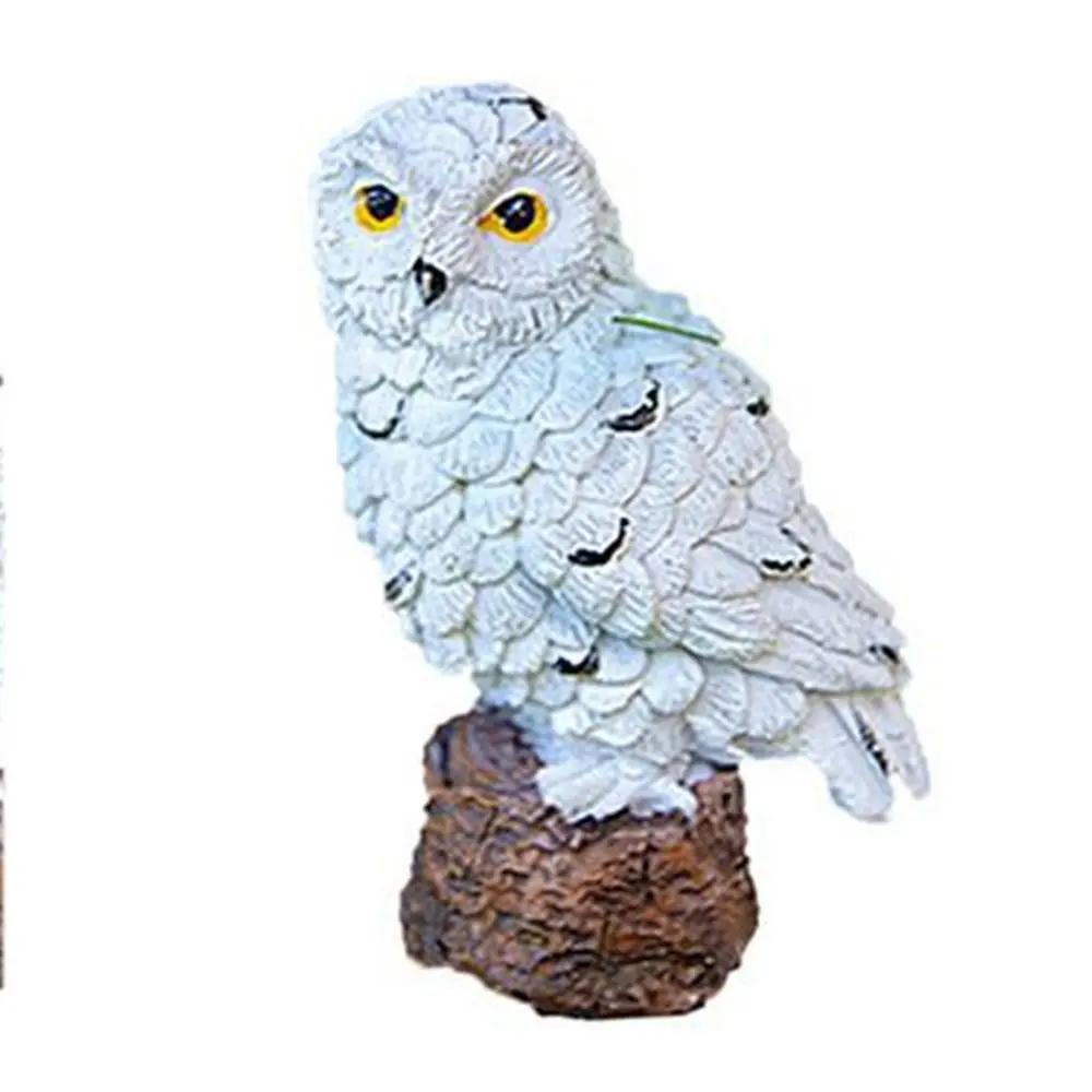Безопасность Сова Фигурка Совы Смола Симуляция Миниатюры Фигурка Погодоустойчивые Смоляные Поделки Открытый Двор