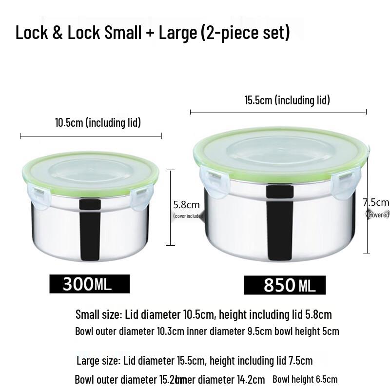 Laino 304 Stainless Steel Food Container Set 1790₽
