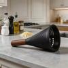Stainless Steel Grater with Comfortable Wood Handle Multi-use Kitchen Gadget for Cheese Vegetable Fruit Home Daily Cooking