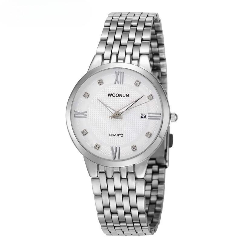 

Famous Brand Watches Men Male Waterproof Shockproof Date Clock Silver Steel Quartz Watch Thin Men Watches Classic Hodinky